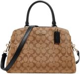 COACH Lillie Carryall, Khaki Black