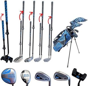 RightSize Junior Pro Series Kids Golf Clubs by Birdie Streak, Adjustable Length Golf Clubs for Ages 5–12 (Right Hand Set)