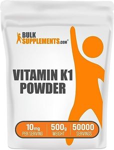 BulkSupplements.com Vitamin K1 (1%) Powder - Vitamin K1 Dogs - Vitamin K Supplements - Vitamin K1 - Vit K - Dry Vitamin K - Vitamin K Supplement - (500 Grams - 1.1 lbs)