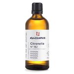 Naissance Citronella Essential Oil (No. 182) - 100ml - Pure, Natural, and Undiluted - for Aromatherapy, Massage Blend & Diffusers - Calming and Refreshing Aroma