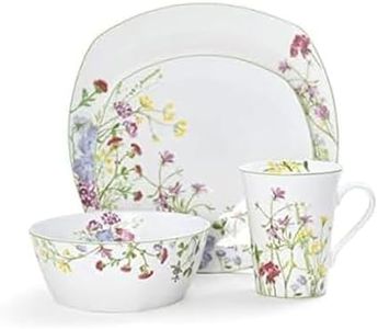 Mikasa Wildflower Garden 16-Piece Dinnerware Set, Service For 4