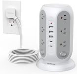 Tower Power Strip with Individual S