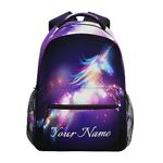 ALAZA Unicorn Backpack Girls School Bag Galaxy Magic Laptop Bookbags Canvas Rucksack