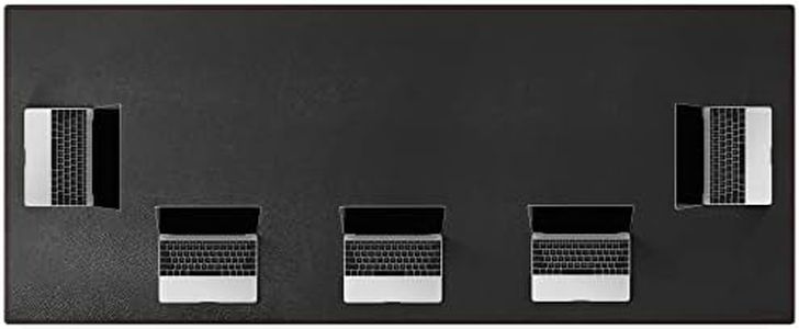 ZORESYN Large Conference Table Pads (200x90cm) - PU Leather Oversized Mouse pad Office Desk Mat - Nonslip Base and Waterproof Desktop Writing Pad Mouse Mat (Black)