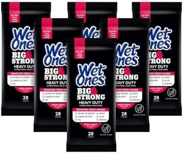 Wet Ones Big & Strong Antibacterial Hand Wipes, Fresh Scent Hand Sanitizer Wipes I Heavy Duty Wipes, 28ct. (6 pack)