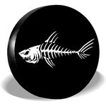 FINGERINSPIRE Fish Pattern Universal Spare Wheel Tire Cover RV Travel Trailer Camper Truck SUV Motorhome Tire Covers Waterproof Dust-proof Wheel Cover Camper (15" Fit 70-75cm Tire Diameter)