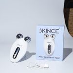 Skince Classic Microcurrent Facial Device Kit - Face Sculpting Tool & Neck Tightening Device to Contour, Lift, Smooth & Tone, 3 IN 1 V-Shaped,Lifting & EMS Mode.