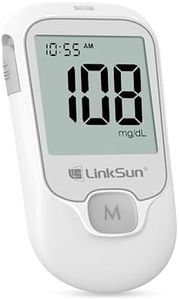 G-425-1 Blood Glucose Monitor Kit, 100 Test Strips, 100 Lancets, 1 Control Solution, 1 Blood Sugar Monitor, 1 Lancing Device, Diabetes Testing Kit, No Coding, Large Display, Glucometer for Home Use