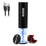 Electric Wine Opener, Type-C Charging Wine Corkscrew Bottle Opener With Foil Cutter, COKUNST Automatic Rechargeable Wine Openers With LED Light For Home Party Restaurant