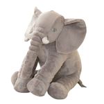 Little Innocents® Fibre Filled Stuffed Animal Elephant Baby Pillow with Ball Soft Toy for Baby of Plush Hugging Pillow Soft Toy for Kids boy Girl Birthday Gift (45cm, Grey)