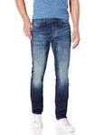 Buffalo David Bitton Men's Slim Ash Jeans, Light Medium Indigo, 36W x 32L