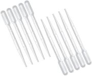 200Pcs Graduated Transfer Plastic Pipettes Eye Dropper 3ML Washable Pipettes for Essential Oils