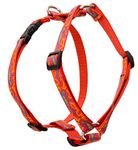 LupinePet Originals 3/4" Go Go Gecko 12-20" Adjustable Roman Dog Harness for Small Dogs