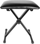 Save On Many Keyboard Bench-Piano Bench Seat with Height Adjustable and Rubber Feet, X Style Folding Chair with Padded, and Comfortable for Musicians and Performers of All Levels