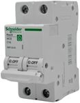 RASMACOR Circuit Breaker Switch 2P 16A RESI9 Schneider R9F12216 Curve C Frequency 50/60 Hz UNE/EN 60898-1 CE Standard 16 Amp Automatic 2-Pin Automatic Switch