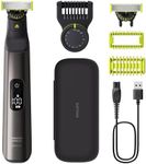 Philips Norelco OneBlade 360 Pro Face + Body Electric Beard Trimmer, Shaver & Bodygroomer, with 360 Blade Technology, 2X 360 Blade, 20-Length Adjustable Comb, Body Kit, & Travel Case, QP6552/90