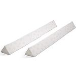 Serta Perfect Sleeper Extra Long Foam Bedrail - Guardrail for Toddlers & Kids with Water-Resistant, Non-Slip & Machine Washable Cover - 2pk, White