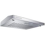 CIARRA 60cm Visor Cooker Hood Undercabinet Hoods Stainless Steel Wall Mounted Kitchen Extractor Fan Model CBCS6903