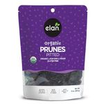 Elan Organic Pitted Prunes, 225g, Natural Dried Fruit, No Sugar Added, Sulphite-free, Non-GMO, Vegan, Gluten-Free, Kosher, Healthy Snack, Dried Plums