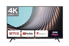 TCL 43DP628 43-Inch 4K Ultra HD Smart TV - HDR10 / Freeview Play / BBC iPlayer / Netflix 4K / YouTube 4K, Work with Alexa, Wi-Fi ,2*HDMI, 1*USB Port - Black