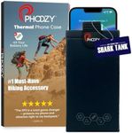 PHOOZY Ultra-Durable Thermal Phone Case for Extreme Cold | Insulated Phone Case Extends Battery Life 4X | Snowboard & Ski Gear | As Seen on Shark Tank (XP3 Black-Large)