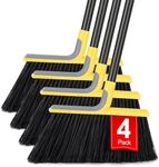 4 Packs Outdoor Broom for Floor Cle