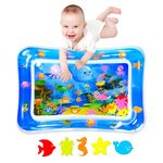 GLUN® Tummy Time Water Mat for Babies | Sensory Activity Mat for Infants 3–12 Months | Baby Play Gym with Water Fill | Essential for Early Development