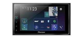 Pioneer SPH-DA130DAB 6.2" 2-DIN Multimedia Player, With Capacitive Touchscreen, Bluetooth, Apple CarPlay, DAB+ Digital Radio, WAZE, USB Input,