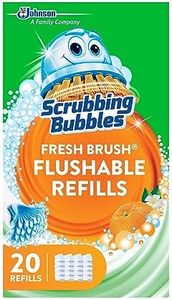 Scrubbing Bubbles Fresh Brush Toilet Cleaning System, Flushable Refill, 20 ct