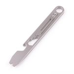 Hamans EDC Pry Bar Bottle Opener Titanium EDC Pry Bar Gear with Clip CM Unit Scale Wrench