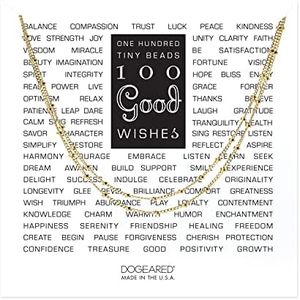 Dogeared 100 Wishes Chain Necklace, Gold Dipped, 36"