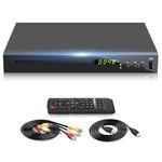 Blu Ray Player, HD Bluray DVD Player for TV, Play Region A/1 Blu-Ray Disc and All Region DVD Discs, Blu-ray Player DVD CD Player with HDMI AV Coaxial Output, USB Input, Built-in PAL NTSC (Zone A/1)
