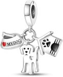 CYCUFF 925 Sterling Silver Charms for Bracelets and Charm Necklaces, Bracelet Pendants Beads Jewellery Gift for Family Friends Women (Dog's Home Charm)