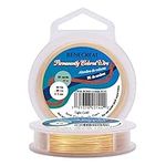 BENECREAT 24-Gauge KC Gold Copper Wire Tarnish Resistant Wire, 98-Feet/33-Yard, for Jewelry Craft Making