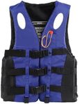 Adults Life Vest -Adjustable Life Jacketss, Buoyancy Jackets with Loud Whistle - Safety Strap Life Saving Vest, Suitable for Boating, Fishing, Kayaking, Surfing