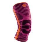 BAUERFEIND, 1 Unisex Right/Left Knee Brace, For sports and exercise, Supports knee during sports, Silicon-ring, Size: M, Pink, 11449411950012