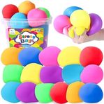 DIYDEC 16pcs Stress Balls Toys 2.36 inches Slow Rising Squishy Sensory Balls for Adults Stress Relief Squeeze Stretch Fidget Balls for Kids Party Favor Goodie Bag Stuffers