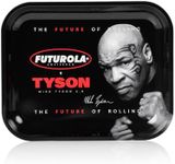 Tyson 2.0 x FUTUROLA Large Tray, Black: 13.38" L x 10.88" W x 1.13" H - Premium Metal Surface for Crafting & Organizing - A Legendary Collaboration for Modern Enthusiasts