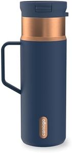 Contigo SnapSeal 20 oz Travel Mug w/Side Handle | Vacuum-Insulated Stainless Steel for Hot Coffee & Tea or Cold Drinks | Spill-Proof Lid w/Straw Compatibility | BPA & Lead-Free | Dishwasher Safe