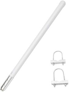 Dual Band Fiberglass Radio Antenna, UHF VHF 144/430mhz Base Antenna, 17 inches SO239 Connector for Base Station Repeater Mobile Transceiver with Mount Bracket