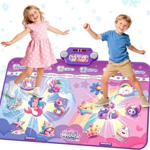 2025 Rechargeable Kids Dance Mat, XL Bluetooth Electric Dance Mats Toy for Kids Girls, Challenge Unicorn Dance Pad for Kid Age 8-12, Christmas Birthday Music Princess Gift Ideas for girls 3-5 4-8