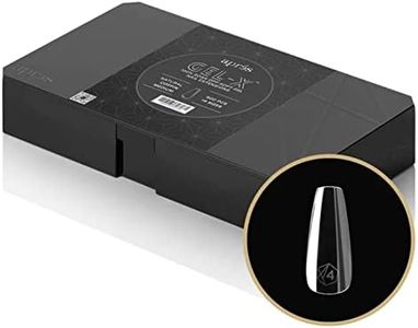 Apres Nail Gel-X Natural Coffin Medium Box of Tips | 600 Gel-X Tips, Premium Quality, 14 Sizes 00-9 | Half-sizes Included