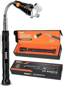 RAK Magnetic Pickup Tool - Birthday Gifts for Men - Telescoping Magnet Pickup Tool with Bright LED Lights and Extendable Neck up to 22 Inches - Cool Gadget Gifts for Men, Husband, Handyman