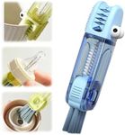 2024 New 3 in 1 Cup Lid Cleaning Brush,Crevice Cleaning Brush Set for Baby Bottle Gap Tight Spaces Cup,3 in 1 Multifunctional Cleaning Brush Portable Cup Lid Cleaner with Brush(B)