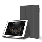 Aoub Case for iPad 6th Generation 2018/5th Generation 2017 9.7 inch Case with Pencil Holder, Lightweight Smart Protective Stand Cover, Auto Wake Up/Sleep, Model A1822/A1823/A1893/A1954, Black