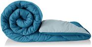 Solimo Microfibre Reversible Comforter, Double (Ocean Blue and Mild Blue, 300 GSM), 200 TC