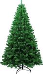 YOLOK 6ft Artificial Christmas Tree with 1150 Branch Tips and Foldable Metal Stand, Premium PVC Fir Artificial Holiday Christmas Tree, Ideal for Home, Office, and Xmas Party Decoration