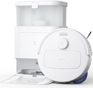 ECOVACS DEEBOT N30 PRO OMNI Robot Vacuum and Mop, 10000Pa Suction, TruEdge Adaptive Edge Mopping, ZeroTangle 2.0 Technology,60℃ Hot Water Mop Washing, Hot Air-Drying, Self-Emptying, Auto-lift Mopping
