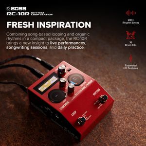 BOSS RC-10R Rhythm Loop Station Pedal – Drum Machine & Looper
