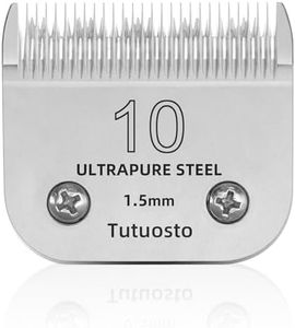 Tutuosto 10# Clipper Blades Pet Grooming Clipper Replacement Blades Detachable Blade Compatible with andis/wahl/Oster Dog Clippers